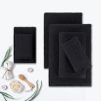 CASA COPENHAGEN Popcorn 6Pcs 100% Egyptian Cotton Large Designer Towels Gift - Image 3