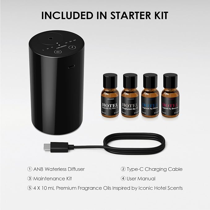 Airversa Waterless Essential Oil Diffuser Starter Kit - Image 4