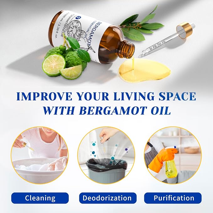 HIQILI Bergamot Essential Oil for Diffuser, 100% Pure & Natural - Image 4