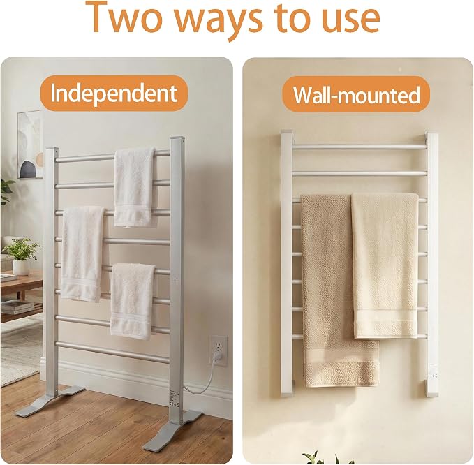 ELEGANTLIFE Fast-Heating Electric Towel Warmer - Image 4