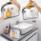 Tbestmax 10 Pack Clear Cosmetic Bags Makeup Bags Portable Waterproof TSA - Image 6