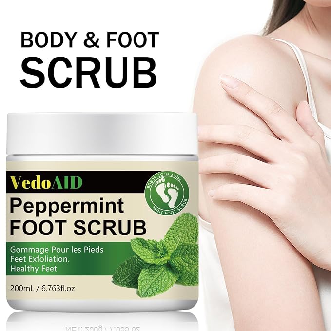 Peppermint Foot Scrub – Natural Exfoliating Cream - Image 9
