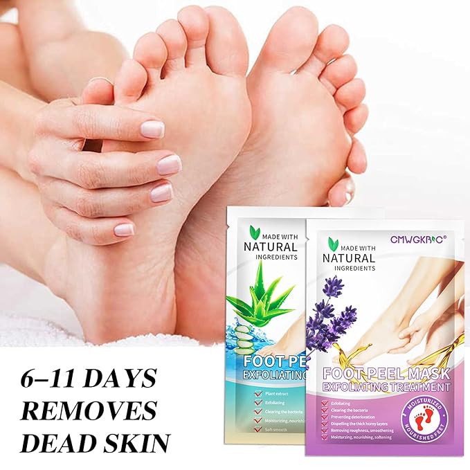 5 Pack Foot Peeling Mask, Exfoliator Peel Off Calluses Dead Skin Callus Remover - Image 7