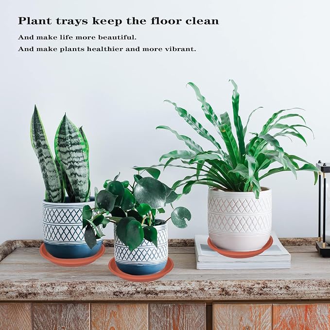 2 Pack of 22 inch Extra Large Plant Saucer, Extra-Deep 3.4" Plant Tray - Image 7