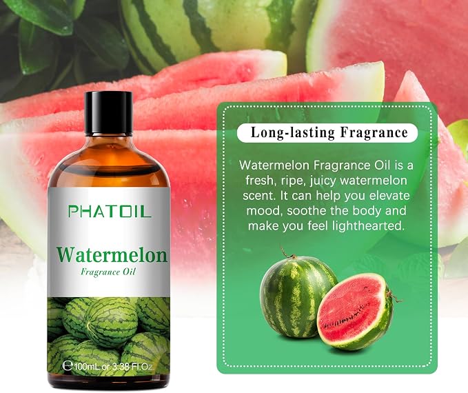 PHATOIL 3.38FL.OZ Watermelon Fragrance Oils - Image 5