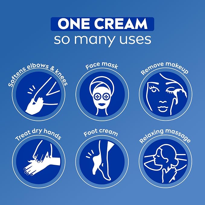 NIVEA Creme Face, Hand and Body Moisturizer Cream, Rich Body Cream - Image 8