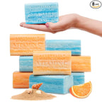 Australian Botanical Soap Variety Pack Includes 4 Valencia Orange and 4 Sea by AustralianBotanicalSoap