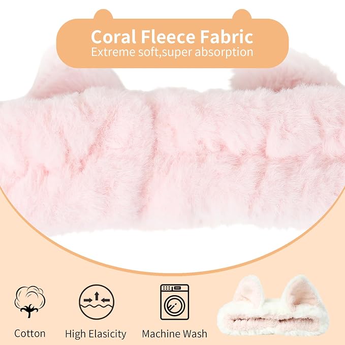 PERFECTSIGHT Kawaii Headband for Spa, Washing Face, Party - Image 3