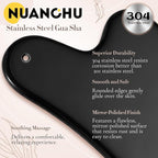 Nuanchu Stainless Steel Gua Sha Facial Tool, Metal Gua Sha - Image 6
