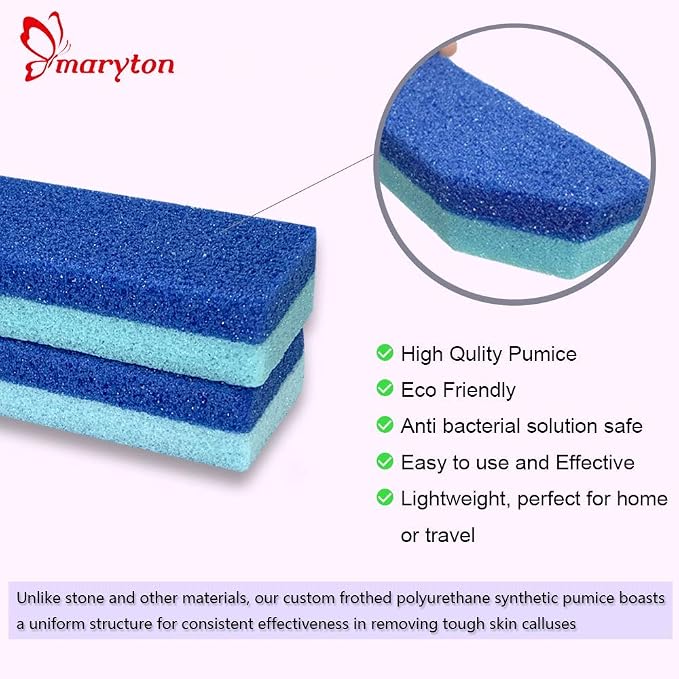 Maryton Foot Exfoliator File Scrubber Sponge Pedicure Tool Callus Remover - Image 3