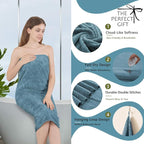 Extra Large Bath Sheet Set of 4, Ultra Soft Fluffy Towel, 35”x 70”Oversized - Image 3