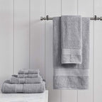 Madison Park Organic 100% Cotton Bathroom Towel Set, Hotel & Spa Quality Highly - Image 3