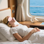 2 PCS Pink Satin Sleep Masks, Adjustable Silk Eye Mask - Image 6
