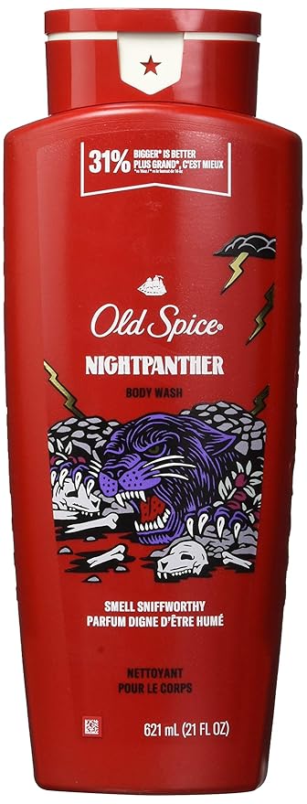 Old Spice Body Wash for Men, Nightpanther, Long Lasting Lather, 21 Fl Oz by OldSpice
