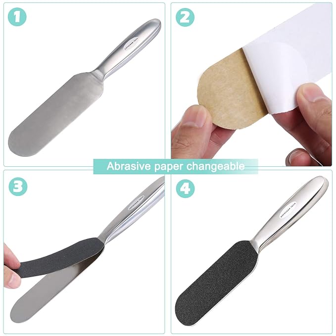 Stainless Steel Pedi File Refill, 100&180 Grit - Image 5