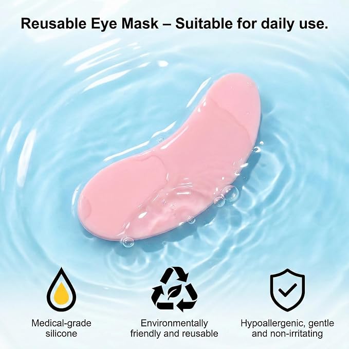 10PCS Under Eye Patches Silicone, Reusable Eye Patches Silicone Patch Under - Image 4
