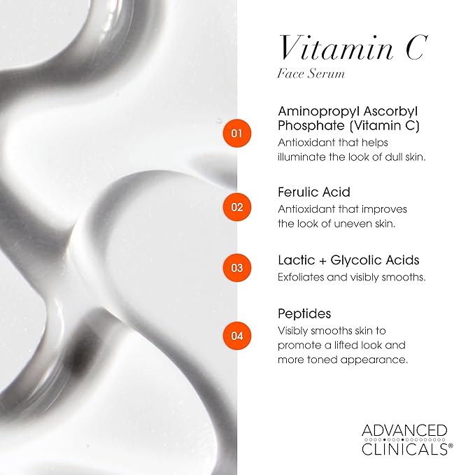 Advanced Clinicals Brightening Vitamin C Serum - Image 4