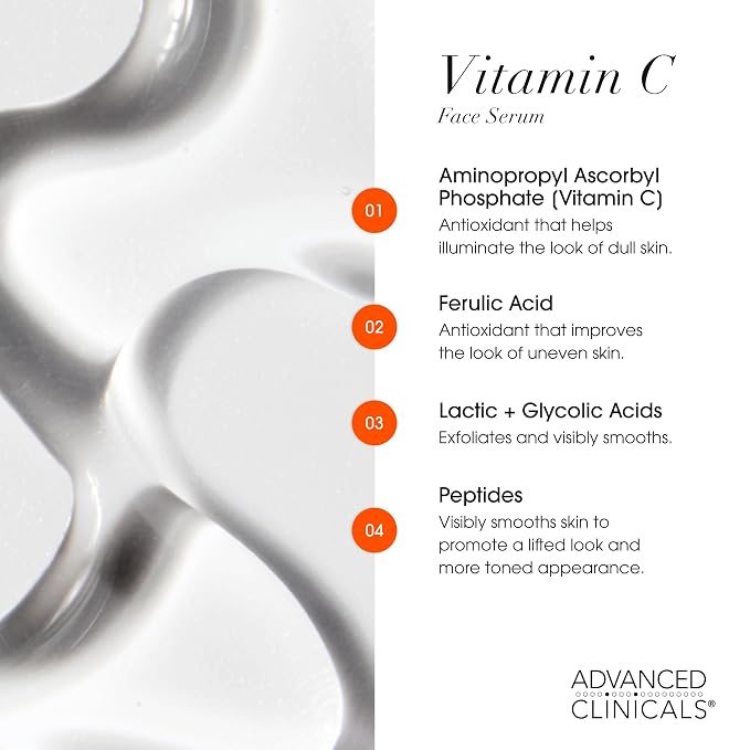 Advanced Clinicals Brightening Vitamin C Serum - Image 4
