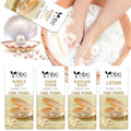 Pedicure Kit Foot Soak Set: Bubble Salt, Sugar Scrub, Massage Mask, Massage by nbcBeautiLab