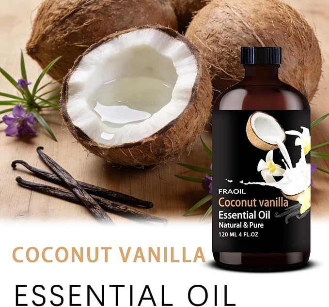 Coconut Vanilla Essential Oil, Coconut Vanilla Oil 4 Fl Oz 120ML - Image 2