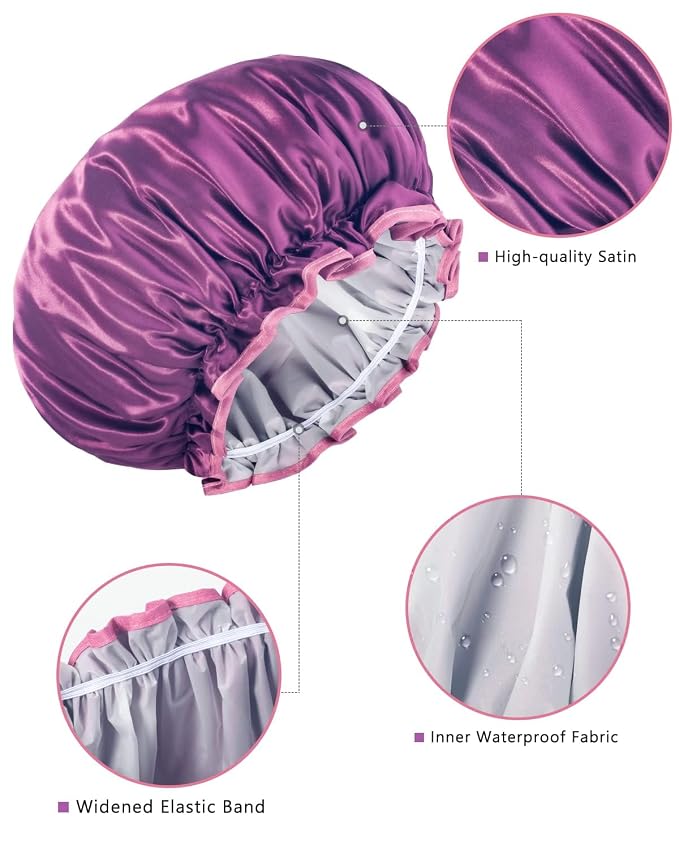 Aquior Shower Caps, Reusable Shower Cap - Image 8