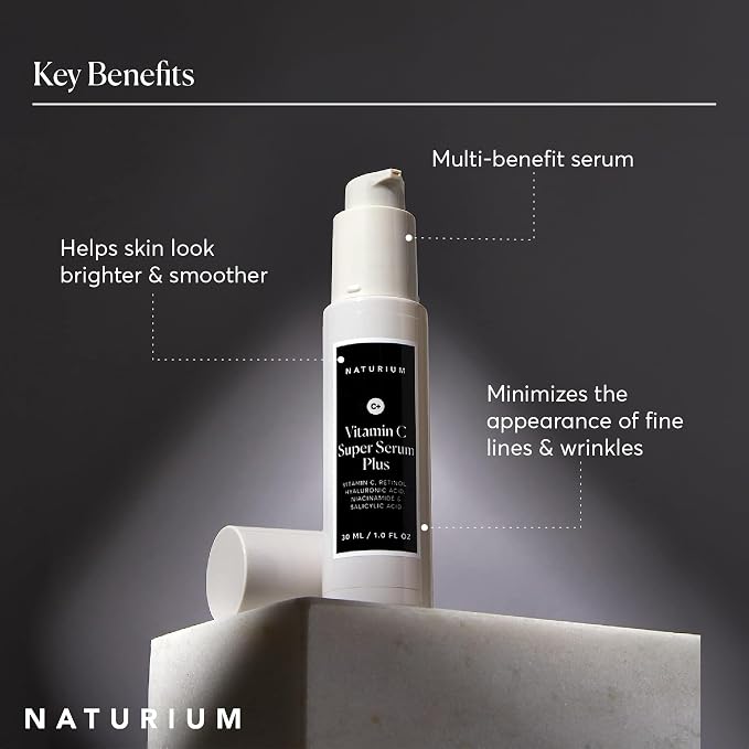 Naturium Vitamin C Super Serum Plus, Smoothing Face Care, plus Retinol - Image 7