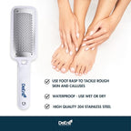 DeEnti Metal Foot Rasp, Salon Quality Callus Remover, Lightweight Foot Scrubber - Image 2