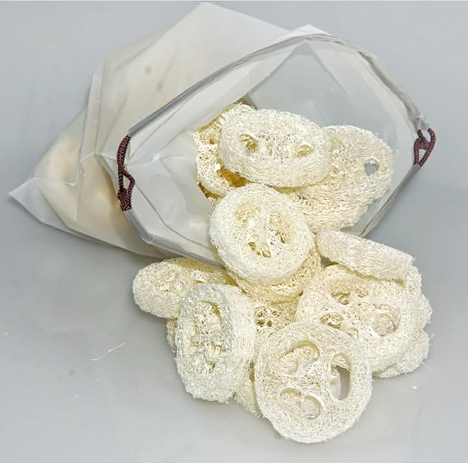 25Pcs Natural Loofah Slices of 2In, Reusable Natural Loofah Cuts - Image 6
