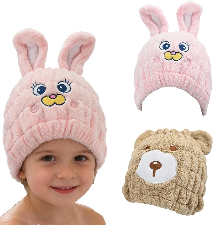 2 PCS Microfiber Hair Towel Wrap by Unknown