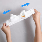 Bridal Print Plush Wash Face Headband - Image 3