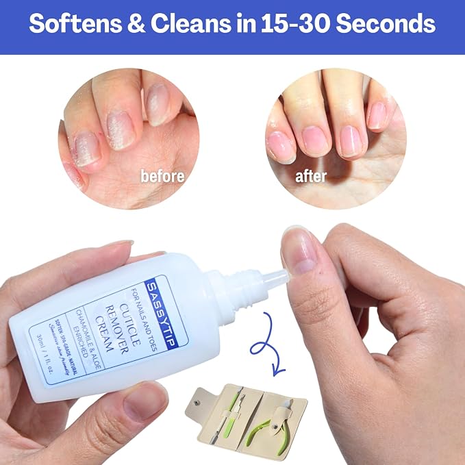 Ceramic Cuticle Pusher & Oil Pen + Cuticle Remover Gel – Gentle Nail Care Kit - Image 6