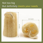 Natural Loofah Sponge Exfoliating Body Scrubber, Organic Luffa - Image 5
