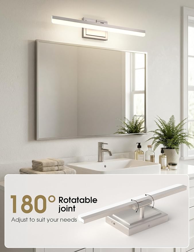 VOLISUN Modern Bathroom Vanity Light 24 inch, 24W Dimmable 5CCT Led Bathroom - Image 6
