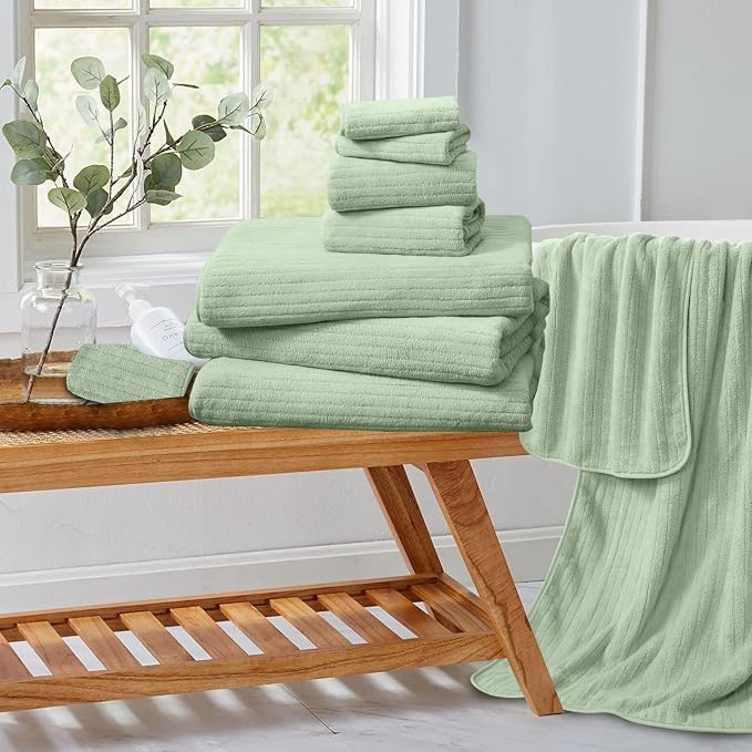 Extra Large Bath Sheet Set of 4, Ultra Soft Fluffy Towel, 35”x 70”Oversized - Image 8