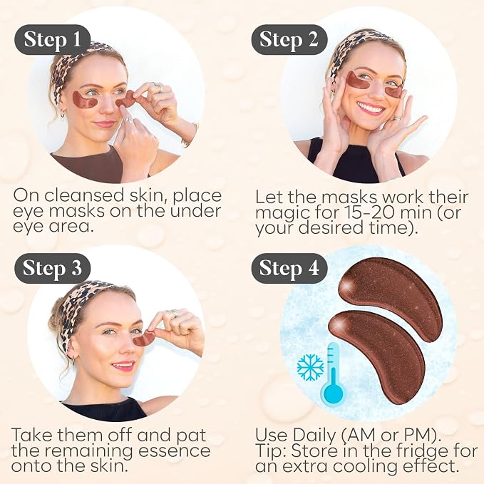 BLOOMORA Caffeine Under Eye Patches - Image 6