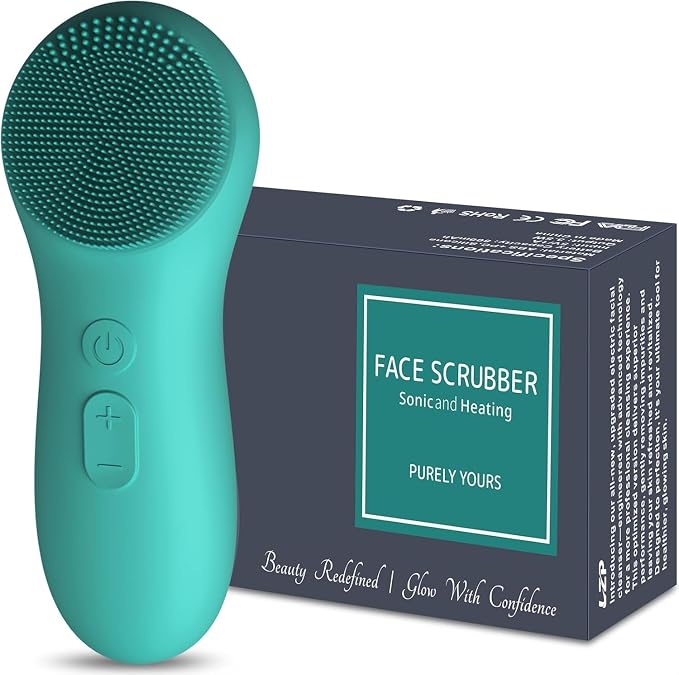 LZP Face Scrubber Facial Cleansing Brush Silicone Face Scrubber Exfoliator by LZPLLC