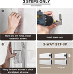 K&KALONZO Electric Towel Warmer, 18.35" W x 14.6" H Wall-Mounted Towel Heater - Image 5