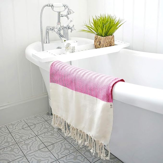 Bazaar Anatolia Turkish Beach Towel 100% Cotton Bath Towels 71x39 Quick Dry - Image 6