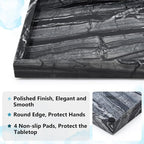 Real Natural Marble Tray for Bathroom, Kitchen and Desktop, Rectangle Genuine - Image 3