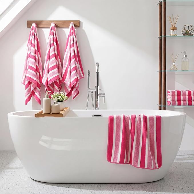 SmoothNovelty 16 Pack Microfiber Bath Towels Bulk 27'' x 60'' Oversized Size - Image 5