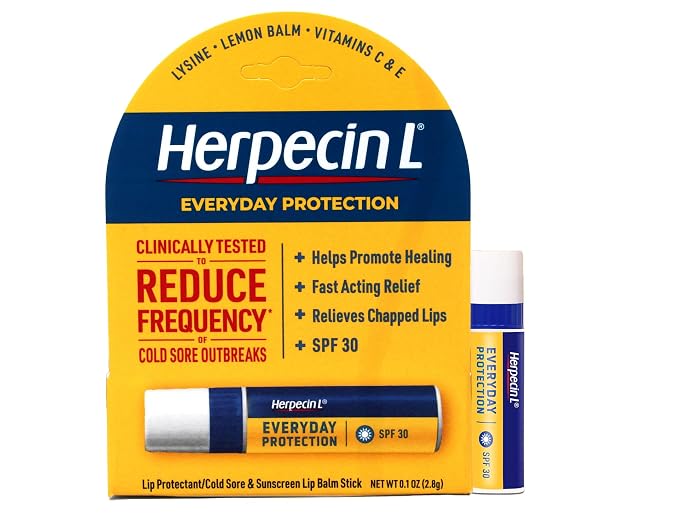 Herpecin L Lip Balm Stick; Cold Sore Sun & Fever Blisters and Chapped Lips by Herpecin-L