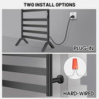 Paraheeter Wall Mounted & Freestanding Heated Towel Rack - Image 5