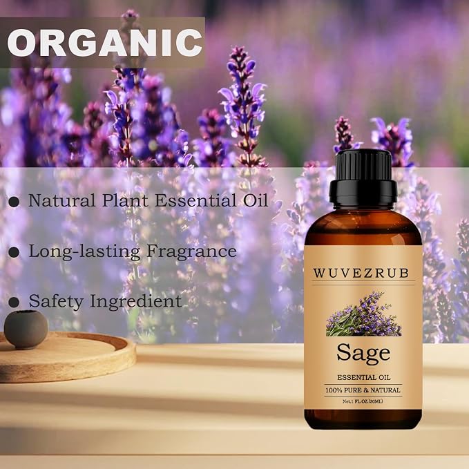 Sage Essential Oils, 30ML Pure and Natural Essential Oil - Image 4