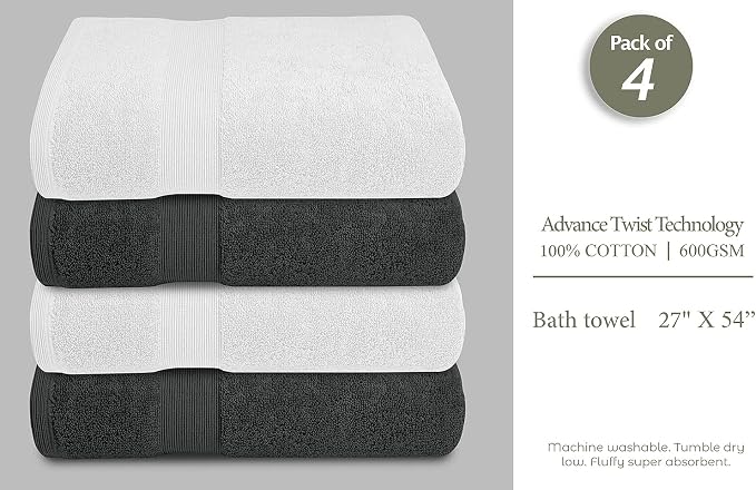 Softolle Luxury Bath Towels Set of 4 | Towels - Image 4