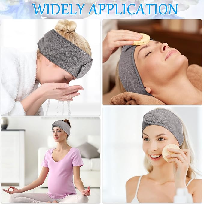 Hoteam 30 Pack Spa Headband Facial Esthetician Hair Wrap - Image 6