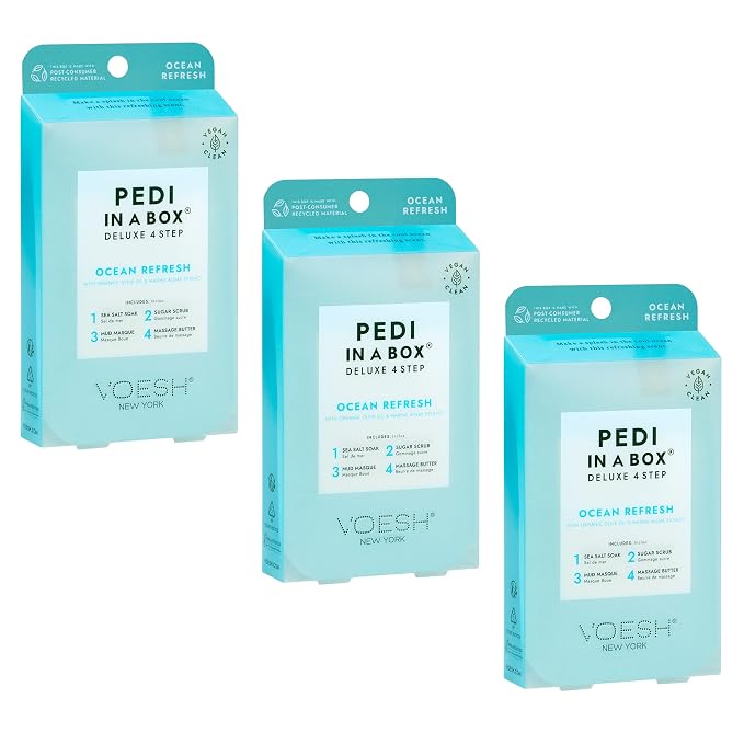 VOESH Pedi in a Box 4 Step Ocean Refresh by VOESHNewYork