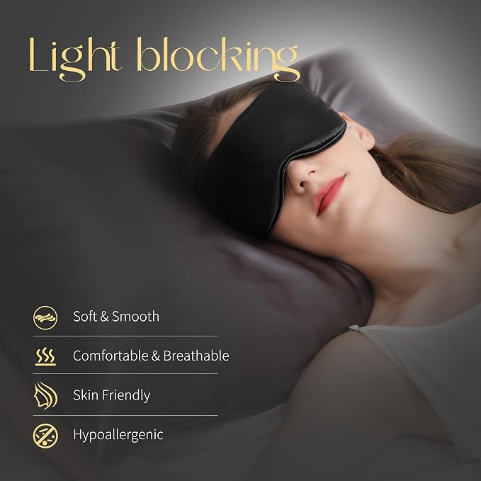 ZIMASILK Adjustable 100% 22 Momme Mulberry Silk Sleep Mask - Image 3