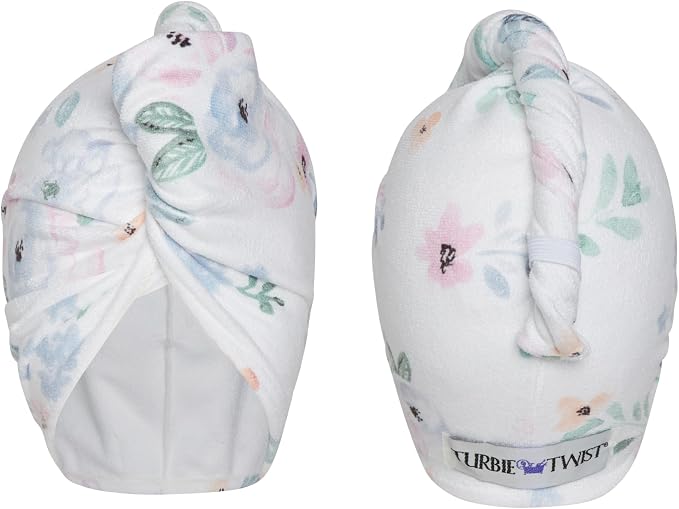 Turbie Twist Microfiber Super Absorbent Hair Towel | Watercolor Floral by TurbieTwist