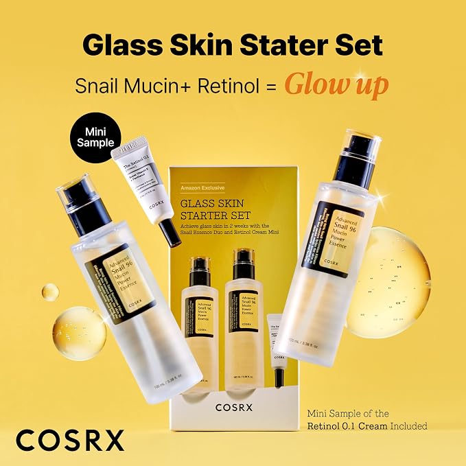 COSRX Snail 96% Mucin Power Essence 2ea & Retinol 0.1% Cream Mini Sample 1ea - Image 2