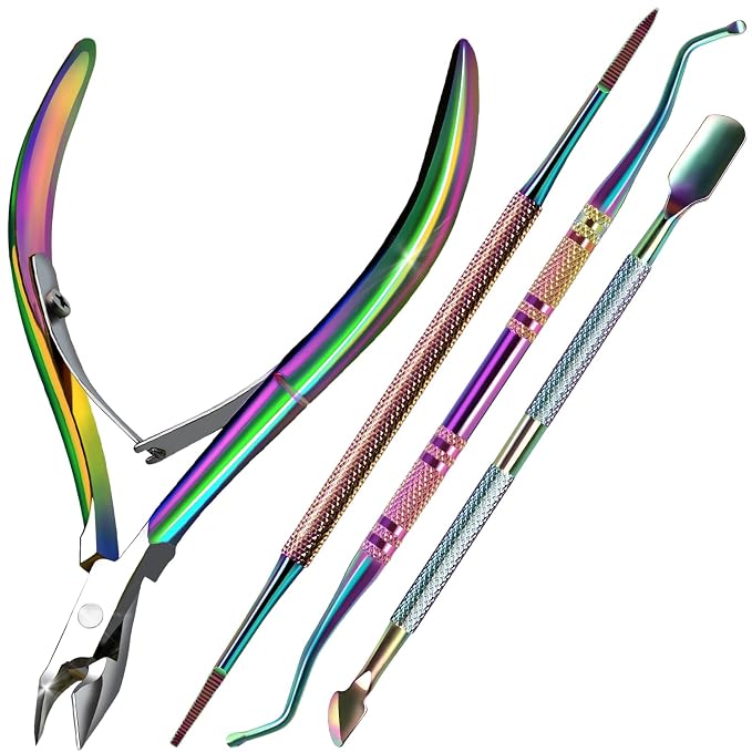 FANDAMEI Cuticle Kit, Manicure Pedicure Tools, Nail Cuticle Nippers, Ingrown by FANDAMEI